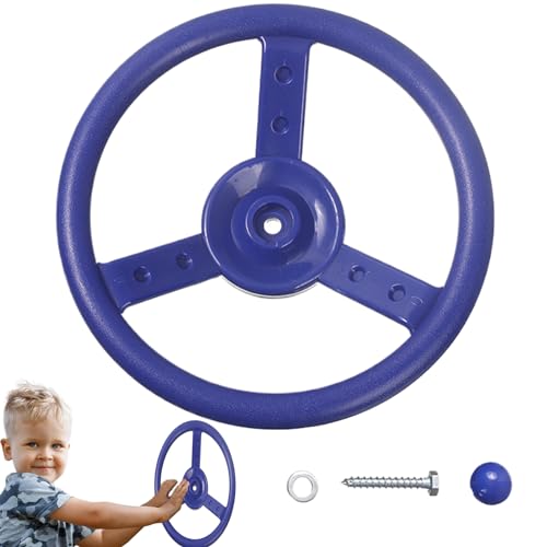 Pesoncarl Lenkradspielzeug PP 100 kg Gewichtskapazität lebendiger Farbpädagogik Lenkradspielzeug Piratenschiff für Hinterhofbaumhaus Spielplatz Jungle Gym (Blau), Spielzeug, Spielzeug von Pesoncarl