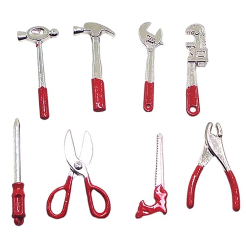 Pesoncarl Miniature Dollhouse Tool Set Mini -Miniatur -Szene Arbeit Tools Doll House Accessoires 8PCs, Puppenzubehör Pesoncarl Miniature Dollhouse Tool Set Mini -Miniatur -Szene Arbeit Tools Doll House Accessoires 8PCs, Puppenzubehör von Pesoncarl