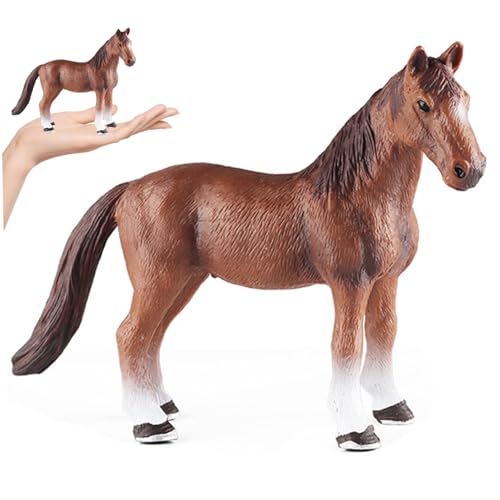 Pesoncarl Pferdefiguren, 6x2x4 Zoll stehende Pferdestatue, realistische Pferdespielzeug, lang anhaltende plastische Pferd, pädagogische dekorative Tierfiguren für Zuhause, Schule, Büro Pesoncarl Pferdefiguren, 6x2x4 Zoll stehende Pferdestatue, realistische Pferdespielzeug, lang anhaltende plastische Pferd, pädagogische dekorative Tierfiguren für Zuhause, Schule, Büro von Pesoncarl