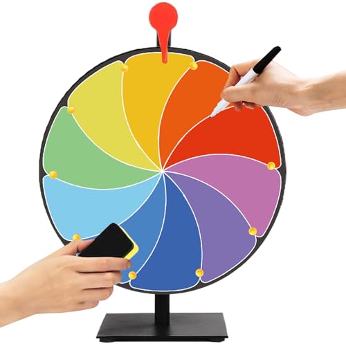 Pesoncarl Preisträger, 12 Zoll 10 Slots Farbprei Wheel -Spinner mit Stand, wiederverwendbar Pesoncarl Preisträger, 12 Zoll 10 Slots Farbprei Wheel -Spinner mit Stand, wiederverwendbar von Pesoncarl