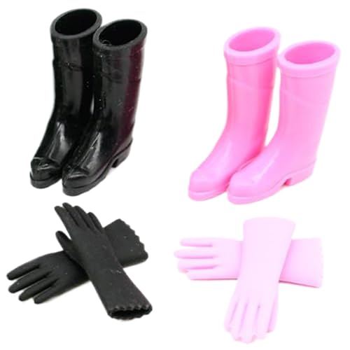Pesoncarl Puppenschuhe, 4 Paare 1 12 Maßstab lebensee Puppenstiefel und Handschuhe, Plastik Mini Schuhe, Mini Regenstiefel für Kinder tun, um Spielpuppenhauszubehör zu Spielen Pesoncarl Puppenschuhe, 4 Paare 1 12 Maßstab lebensee Puppenstiefel und Handschuhe, Plastik Mini Schuhe, Mini Regenstiefel für Kinder tun, um Spielpuppenhauszubehör zu Spielen von Pesoncarl