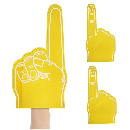 Pesoncarl Riesiger Schaumfinger 18 Zoll Schaumhand -Cheerleading Finger für Sports School Sport Games Party Lieferungen 3pcs gelb, Puppenkinos Pesoncarl Riesiger Schaumfinger 18 Zoll Schaumhand -Cheerleading Finger für Sports School Sport Games Party Lieferungen 3pcs gelb, Puppenkinos von Pesoncarl
