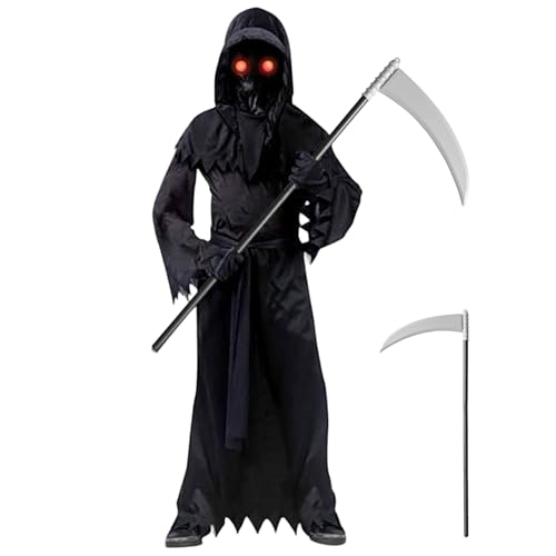 Pesoncarl Sense Scythe, 39 Long Sense Reaper Kostüm, abnehmbare leichte Plastikspielzeugwaffen für Halloween -Requisiten Cosplay Party Dress Up, Schwerter von Pesoncarl