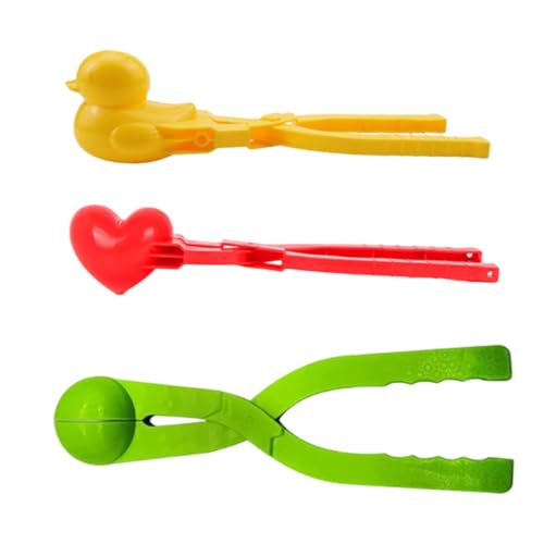 Pesoncarl Snowball Maker Duck Ball Heart Form Clips Schnee Spielzeug für Snow Games Outdoor 3PCS zufällige Farbe, Sportspielzeug im Freien Pesoncarl Snowball Maker Duck Ball Heart Form Clips Schnee Spielzeug für Snow Games Outdoor 3PCS zufällige Farbe, Sportspielzeug im Freien von Pesoncarl