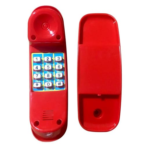 Pesoncarl Spielzeugtelefon mit numerischem Schlüssel realistisch leichte Kunststoff -Kindertelphone, 8x3x2, tun Spiele Kinder Spielen für interaktives Lernen im Alter von 3+ Kindern, rot, Spielzeug Pesoncarl Spielzeugtelefon mit numerischem Schlüssel realistisch leichte Kunststoff -Kindertelphone, 8x3x2, tun Spiele Kinder Spielen für interaktives Lernen im Alter von 3+ Kindern, rot, Spielzeug von Pesoncarl