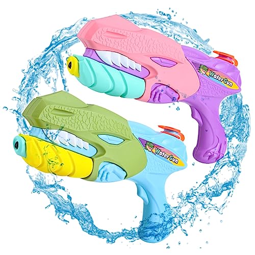 Pesoncarl T-Rex-Dinosaurier-Wasserpistole für Kinder Langstrecken-Schießen von Wassersprung für Jungen im Alter von 3 bis 8 Jahren für Sommerpool-Strandparty 2 PCs, Strandspielzeug Pesoncarl T-Rex-Dinosaurier-Wasserpistole für Kinder Langstrecken-Schießen von Wassersprung für Jungen im Alter von 3 bis 8 Jahren für Sommerpool-Strandparty 2 PCs, Strandspielzeug von Pesoncarl