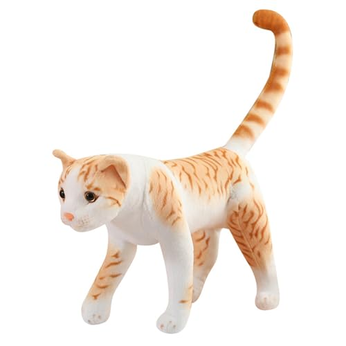 Pesoncarl Tabby -Katze Stofftiere, American Shorthair Plüsch Realistisches Katzenspielzeug, Kitty Stofftiere Puppen Geschenke für Angst, Frauen Kinder Schlafenszeit, Gelb, Spielzeug Pesoncarl Tabby -Katze Stofftiere, American Shorthair Plüsch Realistisches Katzenspielzeug, Kitty Stofftiere Puppen Geschenke für Angst, Frauen Kinder Schlafenszeit, Gelb, Spielzeug von Pesoncarl