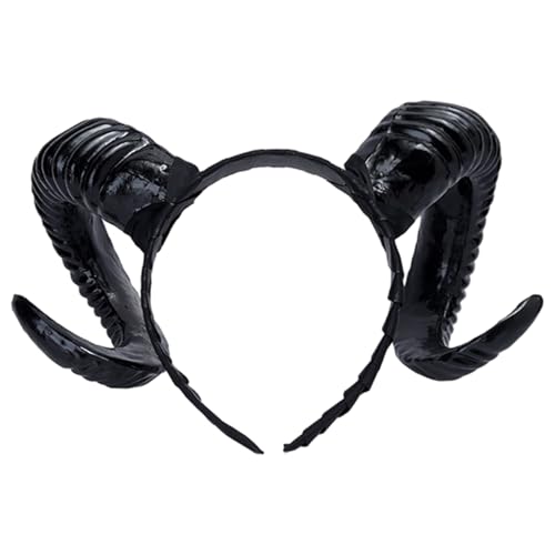 Pesoncarl Teufelshörner Stirnband, gotische schwarze Ziegenhörner Haarband für Halloween -Kostüm -Cosplay -Foto -Requisiten Pesoncarl Teufelshörner Stirnband, gotische schwarze Ziegenhörner Haarband für Halloween -Kostüm -Cosplay -Foto -Requisiten von Pesoncarl