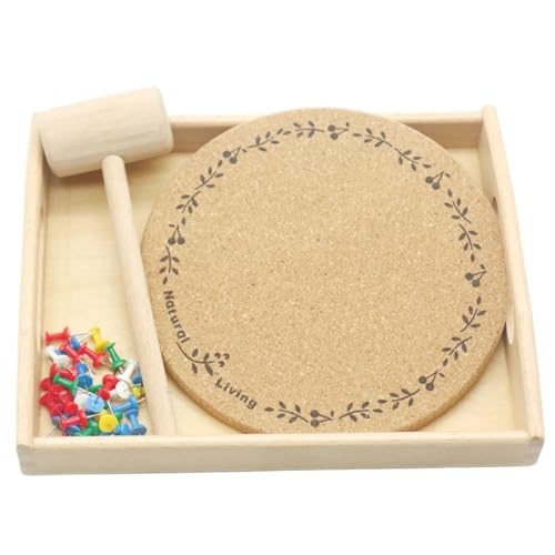 Pesoncarl Toy Hammer Set, Montessori Practical Life Hammer und Nägel Set mit Holzschalenübung Kinder praktische Fähigkeiten Sensorisches Spielzeug für Kinder 3+ von Pesoncarl
