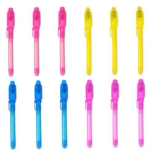 Pesoncarl Unsichtbarer Tintenstift Verschwinden Marker Secret Message Writer mit UV -Licht für Kinder 12pcs, Spielzeug Pesoncarl Unsichtbarer Tintenstift Verschwinden Marker Secret Message Writer mit UV -Licht für Kinder 12pcs, Spielzeug von Pesoncarl