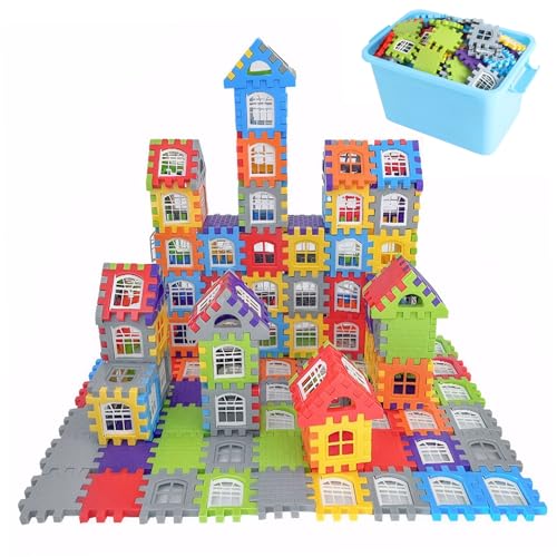 Pesoncarl Waffelblöcke für Kinder 3+, 210pcs sichere Plastik -Verriegelungsbausteine, pädagogischer Regenbogen, lustige Wiederverwendbare Spielzeuggebäude -Sets mit Aufbewahrungsbeutel, Bauspielzeug Pesoncarl Waffelblöcke für Kinder 3+, 210pcs sichere Plastik -Verriegelungsbausteine, pädagogischer Regenbogen, lustige Wiederverwendbare Spielzeuggebäude -Sets mit Aufbewahrungsbeutel, Bauspielzeug von Pesoncarl