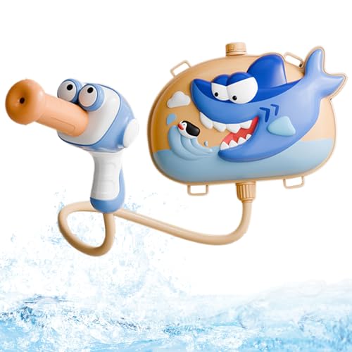 Rucksack Wasserpistole 2L 8m Schießen von und Lecksoacher Sommer-Außenwasserpistole mit Rucksacktank mit verstellbaren Gurten Süßes Kampfgeschenk, Haifischmuster, Strandspielzeug Rucksack Wasserpistole 2L 8m Schießen von und Lecksoacher Sommer-Außenwasserpistole mit Rucksacktank mit verstellbaren Gurten Süßes Kampfgeschenk, Haifischmuster, Strandspielzeug von Pesoncarl