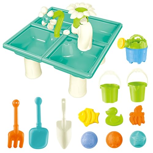 Sand- und Wassertisch, 13pcs/set 4 in 1 Kleinkind Kids Water Tisch, sicherer Plastik im Freien, Sandkasten für den Sommer im Sommer im Hinterhof, den Quadrat, das Strandspielzeug, Strandspielzeug Sand- und Wassertisch, 13pcs/set 4 in 1 Kleinkind Kids Water Tisch, sicherer Plastik im Freien, Sandkasten für den Sommer im Sommer im Hinterhof, den Quadrat, das Strandspielzeug, Strandspielzeug von Pesoncarl