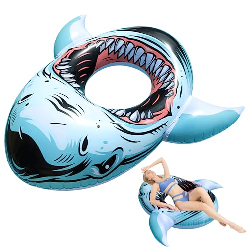 Pesoncarl Schwimmbad schwimmt für Erwachsene aufblasbare Haifischpool schwimmt für Schwimmbäder großer Ring für Sommer -Wasserspaß -Party, Spielzeug Pesoncarl Schwimmbad schwimmt für Erwachsene aufblasbare Haifischpool schwimmt für Schwimmbäder großer Ring für Sommer -Wasserspaß -Party, Spielzeug von Pesoncarl