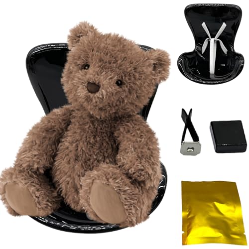 Pesoncarl Spielzeugautositz, modische niedliche kleine Puppenschutzstuhl Stuhl Car Ornament für Display 7 Zoll Puppe und Dekoration, schwarz von Pesoncarl