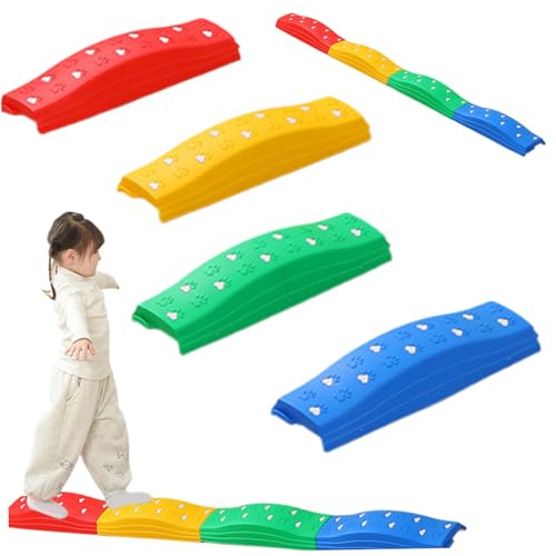 Stepping Stones Kids 4pcs Kleinkind Balance Balance Board Nicht -Slip -Steine -Steine Sensorisches Spielzeug Indoor- und Outdoor -Spielausrüstung für Kinder, Sportspielzeug im Freien Stepping Stones Kids 4pcs Kleinkind Balance Balance Board Nicht -Slip -Steine -Steine Sensorisches Spielzeug Indoor- und Outdoor -Spielausrüstung für Kinder, Sportspielzeug im Freien von Pesoncarl