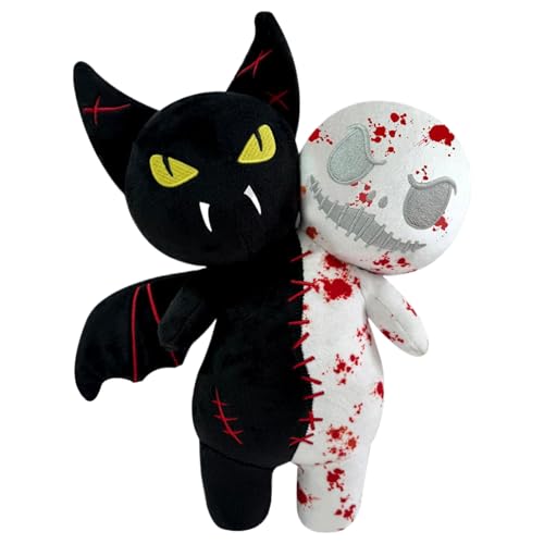 Voodoo -Puppen, 9, 8 in leuchtendem Fledermaus Ghost Halloween Plüschspielzeug, gruseliger weich gefüllter Dual -Kopf -Leuchten im dunklen Fledermaus- und Ghost Plüsch für Kinder Jungen Mädchen und Er Voodoo -Puppen, 9, 8 in leuchtendem Fledermaus Ghost Halloween Plüschspielzeug, gruseliger weich gefüllter Dual -Kopf -Leuchten im dunklen Fledermaus- und Ghost Plüsch für Kinder Jungen Mädchen und Er von Pesoncarl