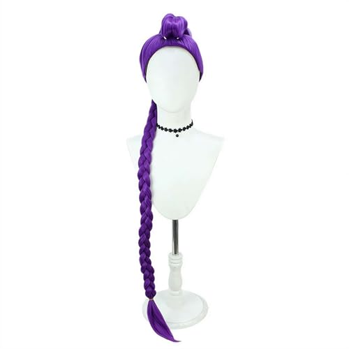 Hunter-Kostüm-Perücke, violette Perücke mit dickem Zopf, Anime-Jäger, Cosplay, realistische Anime-Cosplay-Perücken für Damen und Herren, A-nime Charakter, H-Unters, Outfit, Uniform für Halloween Hunter-Kostüm-Perücke, violette Perücke mit dickem Zopf, Anime-Jäger, Cosplay, realistische Anime-Cosplay-Perücken für Damen und Herren, A-nime Charakter, H-Unters, Outfit, Uniform für Halloween von Pessrrtewg