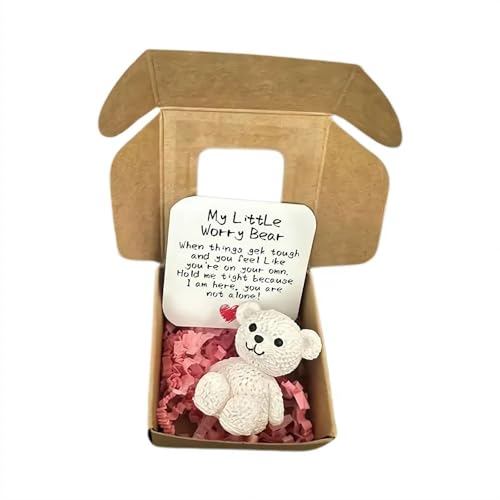 Mini-Plüsch-Teddybär in Box, My Little Worry Bears, Mini-Taschenbären, Umarmung aus Plüsch mit inspirierender Karte, weiches, handgefertigtes Teddy-Andenken für Liebhaber, süßes B-Ohren-Geschenk für Mini-Plüsch-Teddybär in Box, My Little Worry Bears, Mini-Taschenbären, Umarmung aus Plüsch mit inspirierender Karte, weiches, handgefertigtes Teddy-Andenken für Liebhaber, süßes B-Ohren-Geschenk für von Pessrrtewg
