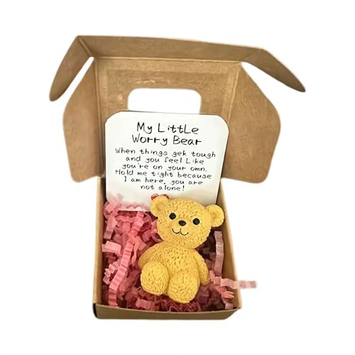 Mini-Plüsch-Teddybär in Box, My Little Worry Bears, Mini-Taschenbären, Umarmung aus Plüsch mit inspirierender Karte, weiches, handgefertigtes Teddy-Andenken für Liebhaber, süßes B-Ohren-Geschenk für Mini-Plüsch-Teddybär in Box, My Little Worry Bears, Mini-Taschenbären, Umarmung aus Plüsch mit inspirierender Karte, weiches, handgefertigtes Teddy-Andenken für Liebhaber, süßes B-Ohren-Geschenk für von Pessrrtewg