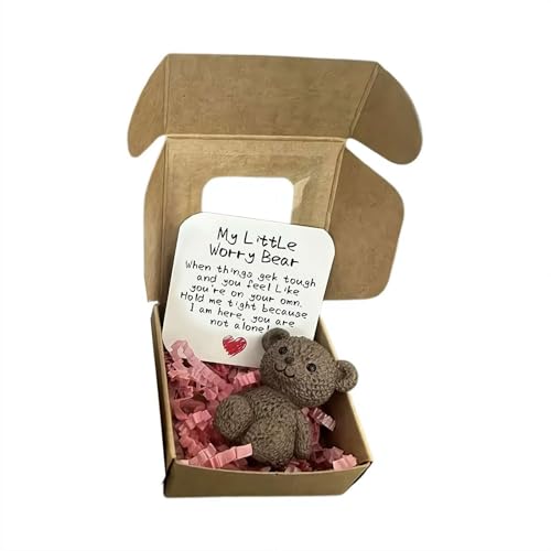 Mini-Plüsch-Teddybär in Box, My Little Worry Bears, Mini-Taschenbären, Umarmung aus Plüsch mit inspirierender Karte, weiches, handgefertigtes Teddy-Andenken für Liebhaber, süßes B-Ohren-Geschenk für Mini-Plüsch-Teddybär in Box, My Little Worry Bears, Mini-Taschenbären, Umarmung aus Plüsch mit inspirierender Karte, weiches, handgefertigtes Teddy-Andenken für Liebhaber, süßes B-Ohren-Geschenk für von Pessrrtewg