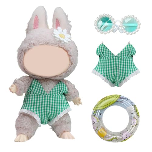 Puppenkleidung für 17 cm, niedlicher Badeanzug für 17 cm große Puppen, stilvolles Kawaii-Strandanzug-Outfit, lässiger Stil, Puppenkleidungsset, Puppenzubehör für Sammler, keine Puppe im Lieferumfang Puppenkleidung für 17 cm, niedlicher Badeanzug für 17 cm große Puppen, stilvolles Kawaii-Strandanzug-Outfit, lässiger Stil, Puppenkleidungsset, Puppenzubehör für Sammler, keine Puppe im Lieferumfang von Pessrrtewg