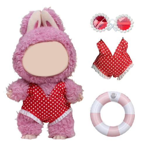 Puppenkleidung für 17 cm, niedlicher Badeanzug für 17 cm große Puppen, stilvolles Kawaii-Strandanzug-Outfit, lässiger Stil, Puppenkleidungsset, Puppenzubehör für Sammler, keine Puppe im Lieferumfang Puppenkleidung für 17 cm, niedlicher Badeanzug für 17 cm große Puppen, stilvolles Kawaii-Strandanzug-Outfit, lässiger Stil, Puppenkleidungsset, Puppenzubehör für Sammler, keine Puppe im Lieferumfang von Pessrrtewg