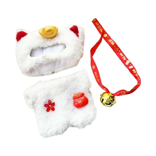 Puppenkleidung für 17 cm große Puppe, Kawaii-Puppen-Outfits mit Zubehör für Sammler oder Ausstellung, niedliches exquisites Zubehör für Puppensammlung, Puppenzubehör für Sammler, keine Puppe im von Pessrrtewg