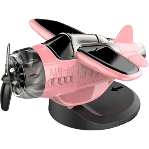 Solarbetriebene Flugzeug-förmige Auto-Ornamente, treibendes solarbetriebenes rotierendes Flugzeug-Ornament, rotierendes Solar-Flugzeug, Armaturenbrett-Ornament, für Innenraum, Armaturenbrett, Büro von Pessrrtewg