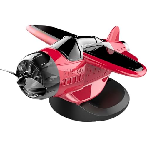 Solarbetriebene Flugzeug-förmige Auto-Ornamente, treibendes solarbetriebenes rotierendes Flugzeug-Ornament, rotierendes Solar-Flugzeug, Armaturenbrett-Ornament, für Innenraum, Armaturenbrett, Büro von Pessrrtewg