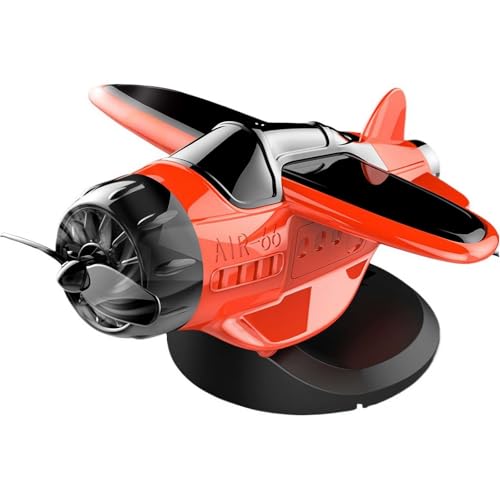 Solarbetriebene Flugzeug-förmige Auto-Ornamente, treibendes solarbetriebenes rotierendes Flugzeug-Ornament, rotierendes Solar-Flugzeug, Armaturenbrett-Ornament, für Innenraum, Armaturenbrett, Büro von Pessrrtewg