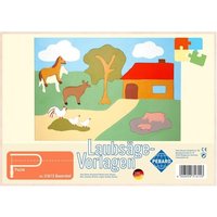 PEBARO 316/1S - Laubsägevorlage Bauernhof, 1 Platte, Größe DIN A4 von Peter Bausch GmbH & Co. KG