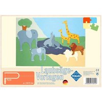 PEBARO 318/1S - Laubsägevorlage Zoo, 1 Platte, Größe DIN A4 von Peter Bausch GmbH & Co. KG