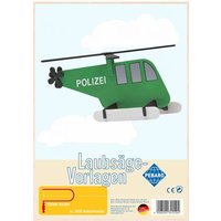 PEBARO 345S - Laubsägevorlage Hubschrauber, 1 Platte, Größe DIN A4 von Peter Bausch GmbH & Co. KG
