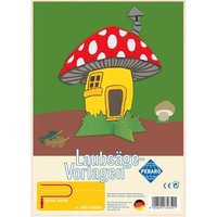 PEBARO 346S - Laubsägevorlage Pilzhütte, 1 Platte, Größe DIN A4 von Peter Bausch GmbH & Co. KG