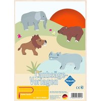 PEBARO 350/1S - Laubsägevorlage Wildlife I, 2 Platten, Größe DIN A4 von Peter Bausch GmbH & Co. KG