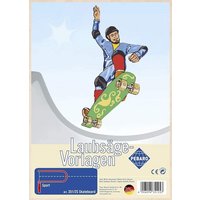 PEBARO 351/2S - Laubsägevorlage Skateboard, 1 Platte, Größe DIN A4 von Peter Bausch GmbH & Co. KG