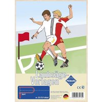 PEBARO 351/3S - Laubsägevorlage Fußball, 1 Platte, Größe DIN A4 von Peter Bausch GmbH & Co. KG