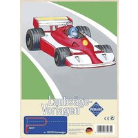 PEBARO 352/3S - Laubsägevorlage Rennwagen, 1 Platte, Größe DIN A4 von Peter Bausch GmbH & Co. KG