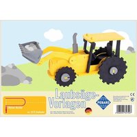 PEBARO 357S - Laubsägevorlage Radlader, 1 Platte, Größe DIN A4 von Peter Bausch GmbH & Co. KG