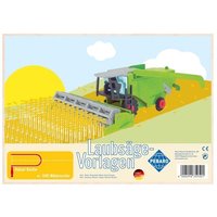 PEBARO 359S - Laubsägevorlage Mähdrescher, 2 Platten, Größe DIN A4 von Peter Bausch GmbH & Co. KG