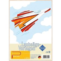PEBARO 364S - Laubsägevorlage Jet, 1 Platte DIN A4 von Peter Bausch GmbH & Co. KG