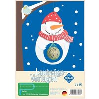 PEBARO 372/3S - Laubsägevorlage Futterring Schneemann, 1 Platte, Größe DIN A4 von Peter Bausch GmbH & Co. KG