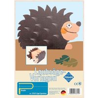 PEBARO 376/1S - Laubsägevorlage Igel Spardose, 2 Platten, Größe DIN A4 von Peter Bausch GmbH & Co. KG