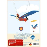 PEBARO 377/3S - Laubsägevorlage Mobile Superheld, Superman, 2 Platten, Größe DIN A4 PEBARO 377/3S - Laubsägevorlage Mobile Superheld, Superman, 2 Platten, Größe DIN A4 von Peter Bausch GmbH & Co. KG