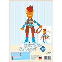 PEBARO 379/2S - Laubsägevorlage Cowboy, Hampelmann, 1 Platte, Größe DIN A4 von Peter Bausch GmbH & Co. KG