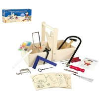 PEBARO 432S - Laubsäge-Schreinerkiste mit Arbeitstisch und Farbe, Werkzeugkasten von Peter Bausch GmbH & Co. KG