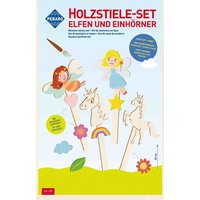 PEBARO 475 - Holzstiele-Set Elfen und Einhörner, 11-teilig, Laser cut Deko-Stecker, Bastelset PEBARO 475 - Holzstiele-Set Elfen und Einhörner, 11-teilig, Laser cut Deko-Stecker, Bastelset von Peter Bausch GmbH & Co. KG
