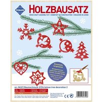 PEBARO 843/2 - Holzbausatz Baumschmuck 2, 8 Teile, Holzkonstruktion zum Zusammenstecken von Peter Bausch GmbH & Co. KG