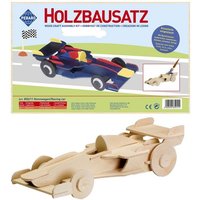 PEBARO 850/11 - Holzbausatz Rennwagen, neu, 25 Teile, Holzkonstruktion zum Zusammenstecken von Peter Bausch GmbH & Co. KG
